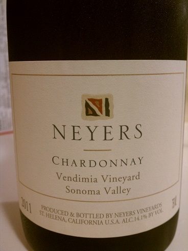 2011 Neyers Vendimia Vineyard Chardonnay